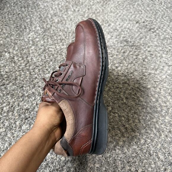 Clarks Unstructured Mens Un.Bend Oxford Shoe Brown Leather Size 13 N Comfort - Picture 11 of 13